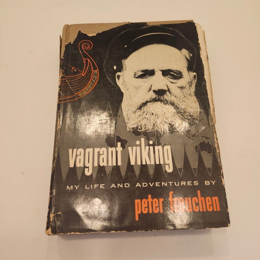Vagrant Viking Peter Freuchen 1953 4th Printing Arctic Adventure Julian Messner